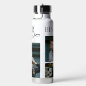  Best Dad Ever 4 Photos Modern Fathers Day Gifts ウォーターボトル (右面)