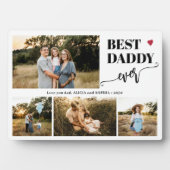 Best dad ever 4 photos personalized フォトプラーク (正面)