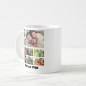 Best Dad Ever – 8 Photo Collage Frame Template コーヒーマグカップ (正面左)