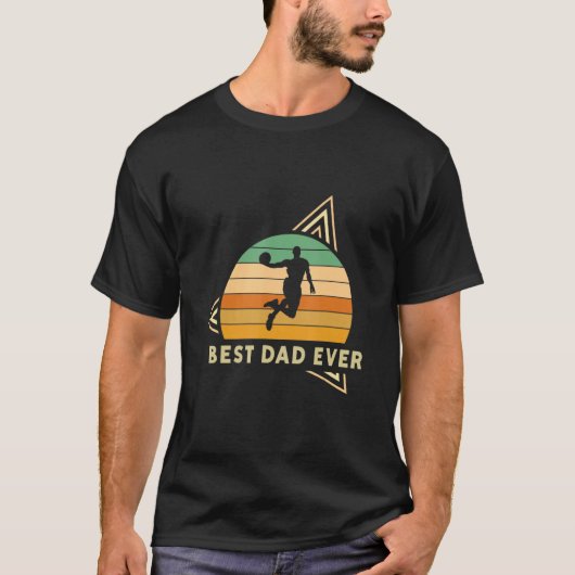 Best Dad Ever Basketball Coach Basketball Player Tシャツ (正面)
