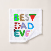 Best Dad Ever Bathroom Towel Set バスタオルセット (ウォッシュタオル)