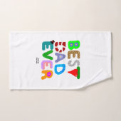 Best Dad Ever Bathroom Towel Set バスタオルセット (ハンドタオル)