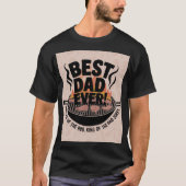 Best Dad Ever BBQ Design – King of the Grill  Tシャツ (正面)