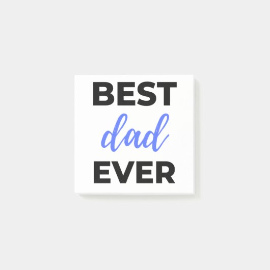 Best Dad Ever Black ポストイット (正面)