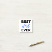Best Dad Ever Black ポストイット (デスク上)