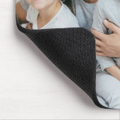 Best Dad Ever Black Custom Photo Gift From Kids  マウスパッド (コーナー)