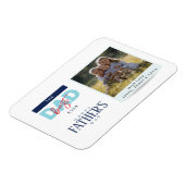 Best Dad Ever Blue Happy Father’s Day Photo マグネット (左側)