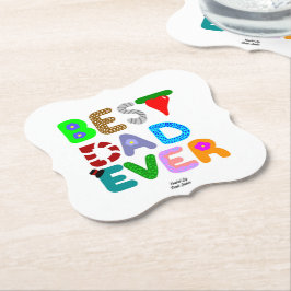 Best Dad Ever Bracket Paper Coaster ペーパーコースター