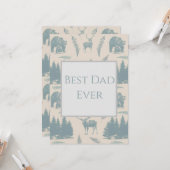 Best Dad Ever Card カード (正面/裏面インサイチュ)