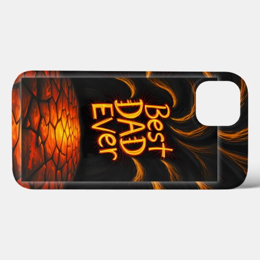 Best Dad Ever Celebration iPhone Case Case-Mate iPhoneケース (裏面 (横))