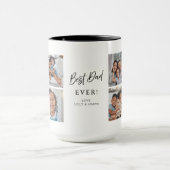 Best Dad Ever Custom 6 Picture Gallery Multi Photo マグカップ (中央)