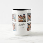 Best Dad Ever Custom 7 Picture Gallery Multi Photo マグカップ (中央)