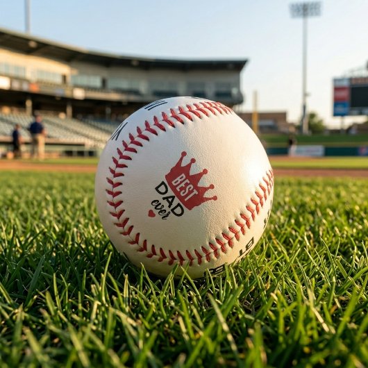 Best Dad Ever Custom Image Baseball 野球ボール