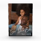 Best Dad Ever Custom Photo フォトブロック (正面)