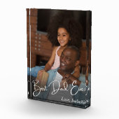 Best Dad Ever Custom Photo フォトブロック (右)