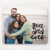 Best Dad Ever Custom Photo Gift From Family マウスパッド (正面)