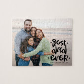 Best Dad Ever Custom Photo Gift From Wife Kids ジグソーパズル (横)