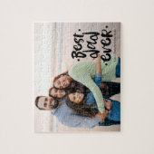Best Dad Ever Custom Photo Gift From Wife Kids ジグソーパズル (縦)