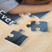 Best Dad Ever Custom Photo Keepsake ジグソーパズル (側面)