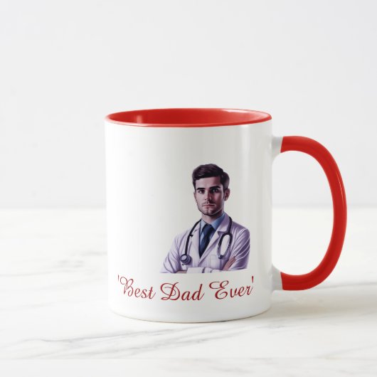 Best Dad Ever Custom Photo Mug マグカップ (右)
