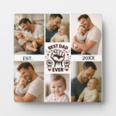 Best Dad Ever Custom Photo | Personalized Father’s フォトプラーク (正面)