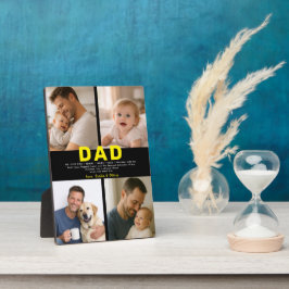 Best Dad Ever Custom Photo | Personalized Father’s フォトプラーク