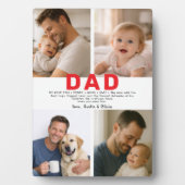 Best Dad Ever Custom Photo | Personalized Father’s フォトプラーク (正面)
