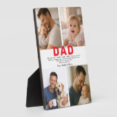 Best Dad Ever Custom Photo | Personalized Father’s フォトプラーク (側面)