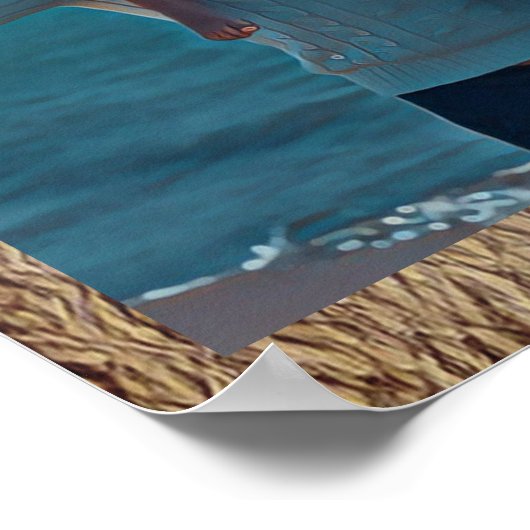 Best dad ever cute photo ポスター (角)