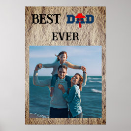 Best dad ever cute photo ポスター
