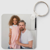 Best Dad Ever Cute Red Heart Two Photo Images  キーホルダー (裏面)