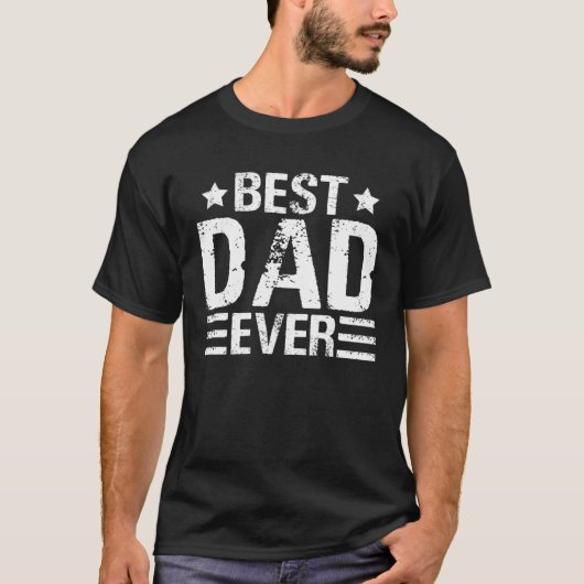 Best Dad Ever Father´s Day Daddy Men Dad Tシャツ (正面)