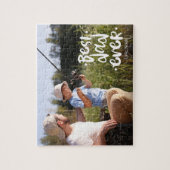 Best Dad Ever Father’s Day Gift Son Custom Photo ジグソーパズル (縦)