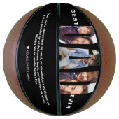 Best Dad Ever Father’s Day Photo Collage Gift バスケットボール (縦)