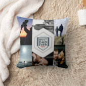 Best Dad Ever Fatherhood Typography Design クッション (ブランケット)