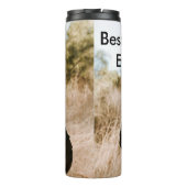 Best dad ever father's dad gift photo name simple  タンブラー (裏面)