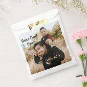 Best dad ever father's dad gift photo name simple  フェイバーバッグ (封をした状態)