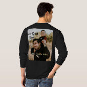 Best dad ever father's dad gift photo name simple  tシャツ (裏面フル)
