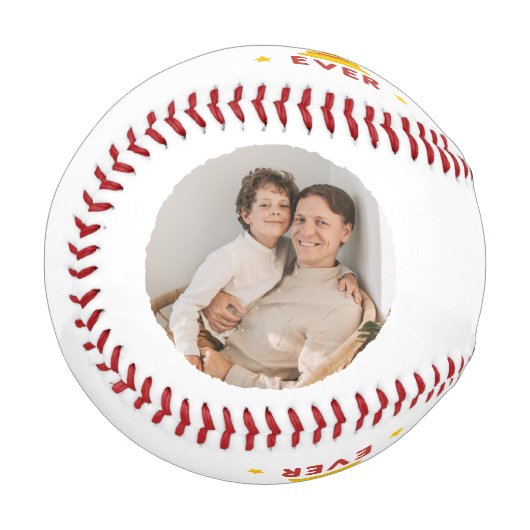 'Best Dad Ever' Father's Day, Fun Birthday Gift  野球ボール (裏面右)