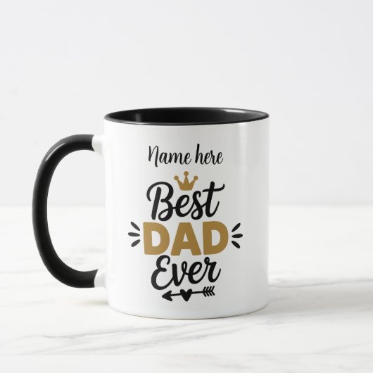 Best Dad Ever Father's Day Gift Coffee Mug マグカップ (左)