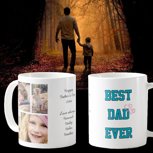 Best Dad Ever Father's Day or Any Occasion Photo コーヒーマグカップ