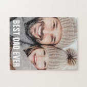 Best dad ever father's day photo ジグソーパズル (横)