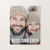 Best dad ever father's day photo ジグソーパズル (縦)