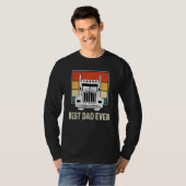 Best Dad Ever Flag truck dad trucker dad best truc Tシャツ (正面フル)
