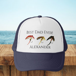 Best Dad Ever! Fly Fish Fishermen Flyfishing キャップ