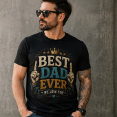 Best dad ever funny shirt for dad tシャツ