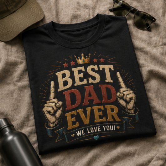 Best dad ever funny shirt for dad tシャツ
