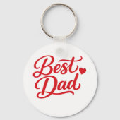 Best Dad Ever Gift Tee キーホルダー (正面)