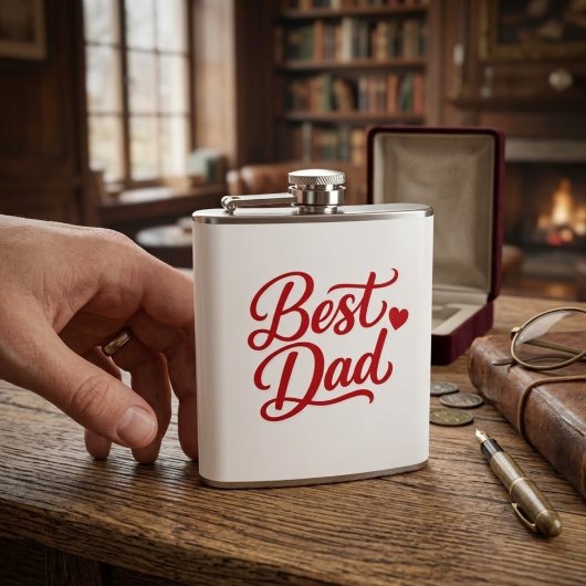 Best Dad Ever Gift Tee フラスク