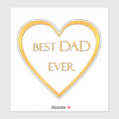 Best dad ever golden シール (シート)